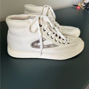Tretorn white and metallic High-Top Sneakers